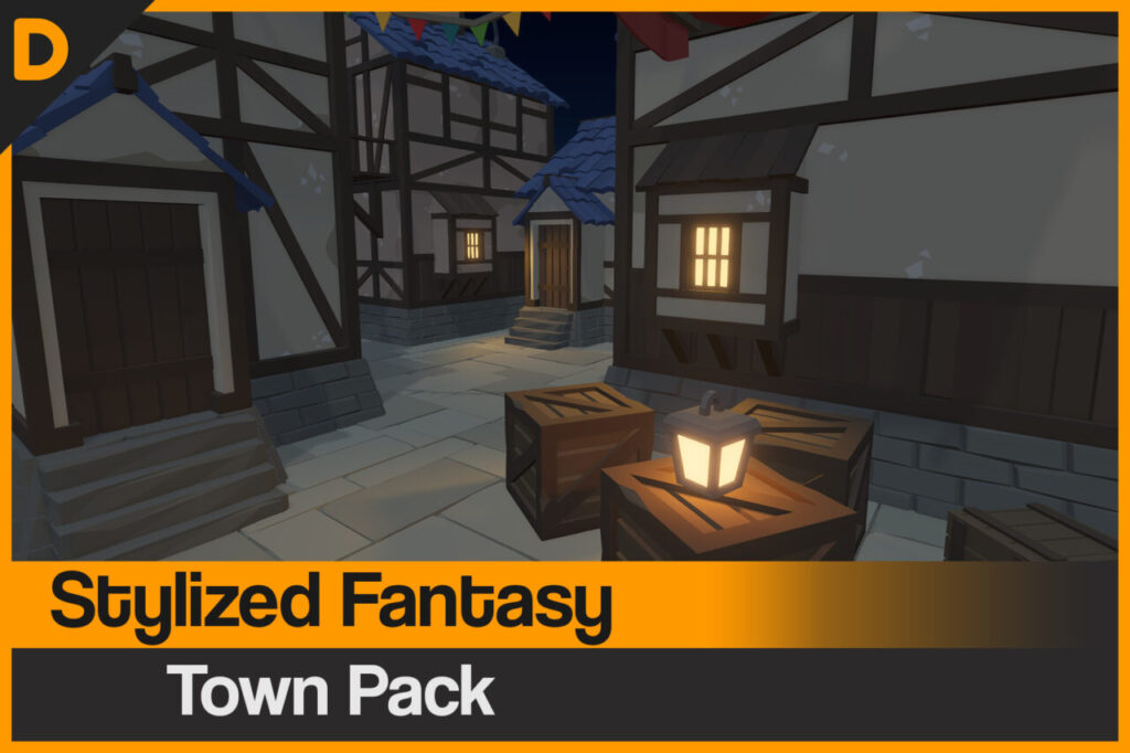 Stylized Fantasy Town Pack   3D Fantasy   Unity Asset Store