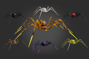 Stylized Spider 2 7 Skin Variants Pack   3D Characters   Unity Asset Store