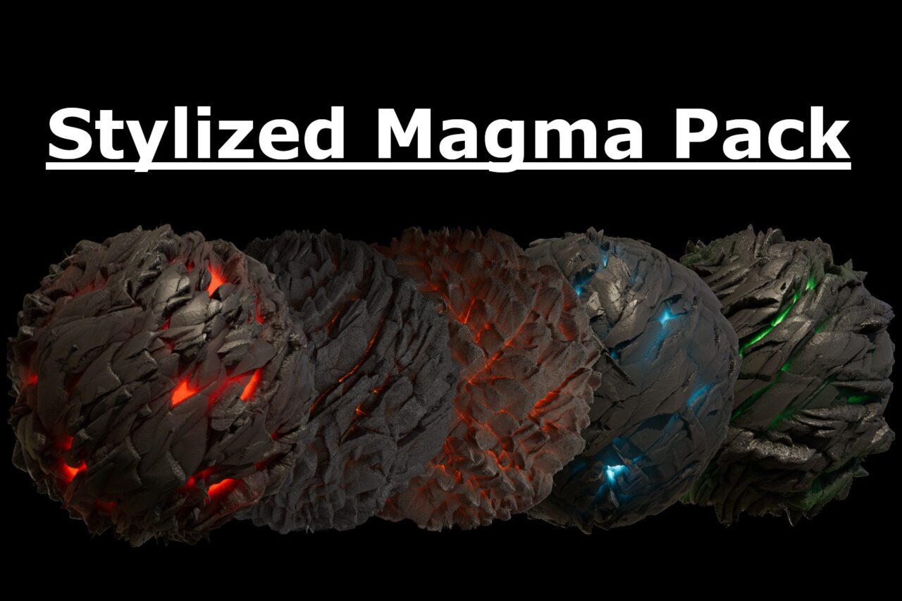 Stylized Magma Pack   2D Textures Materials   Unity Asset Store