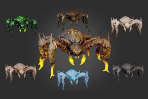 Stylized Spider 3 7 Skin Variants Pack   3D Characters   Unity Asset Store