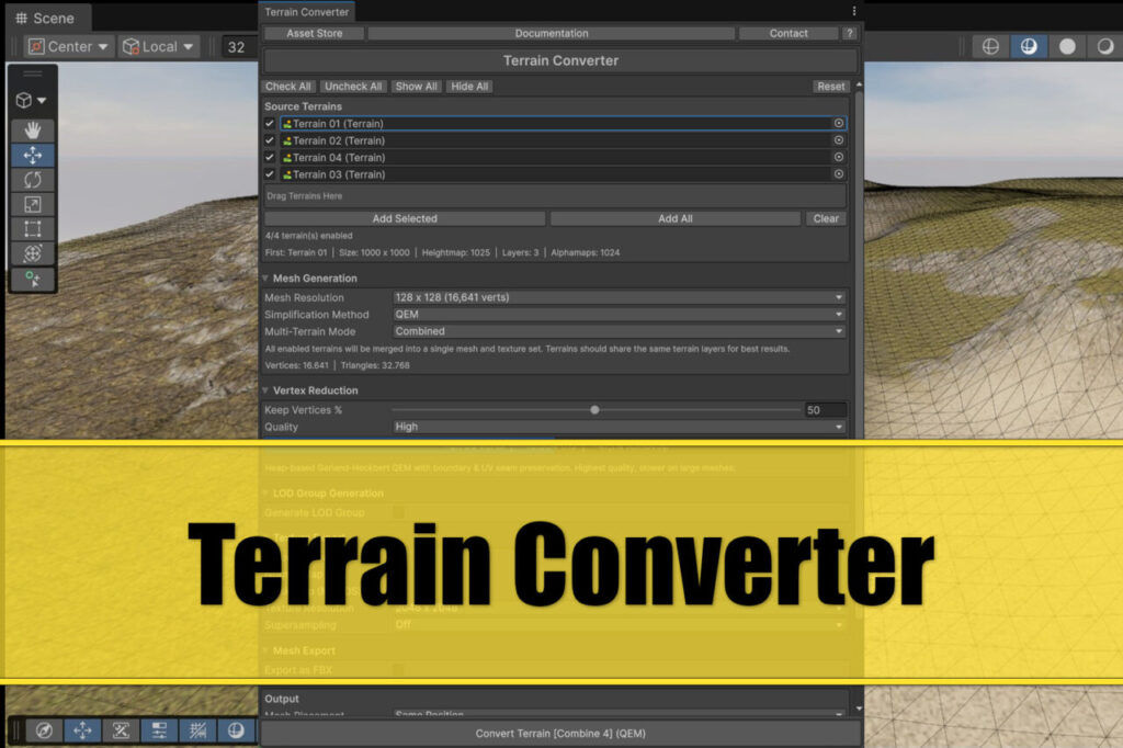 Terrain Converter Terrain to Mesh for Unity 6 MicroVerse Gaia Terrain   Terrain   Unity Asset Store