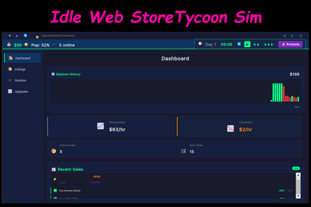 UXML Browser UI Idle Tycoon Sim   Systems   Unity Asset Store