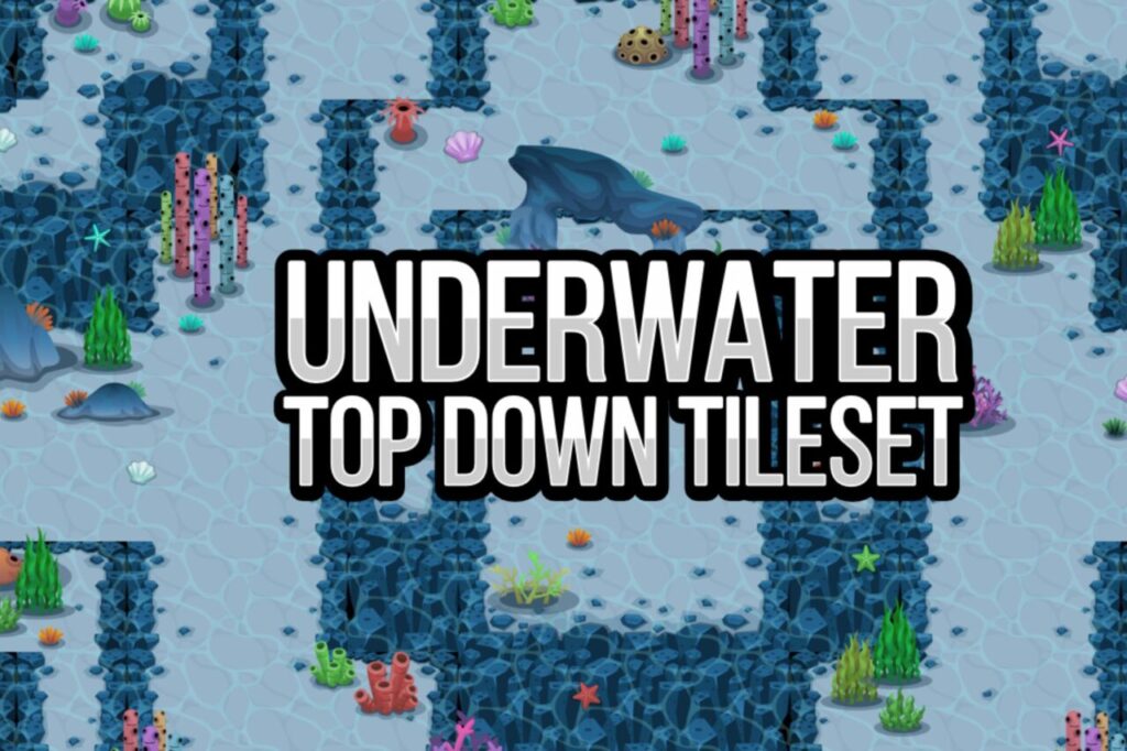 Underwater Top Down Tileset   2D Environments   Unity Asset Store