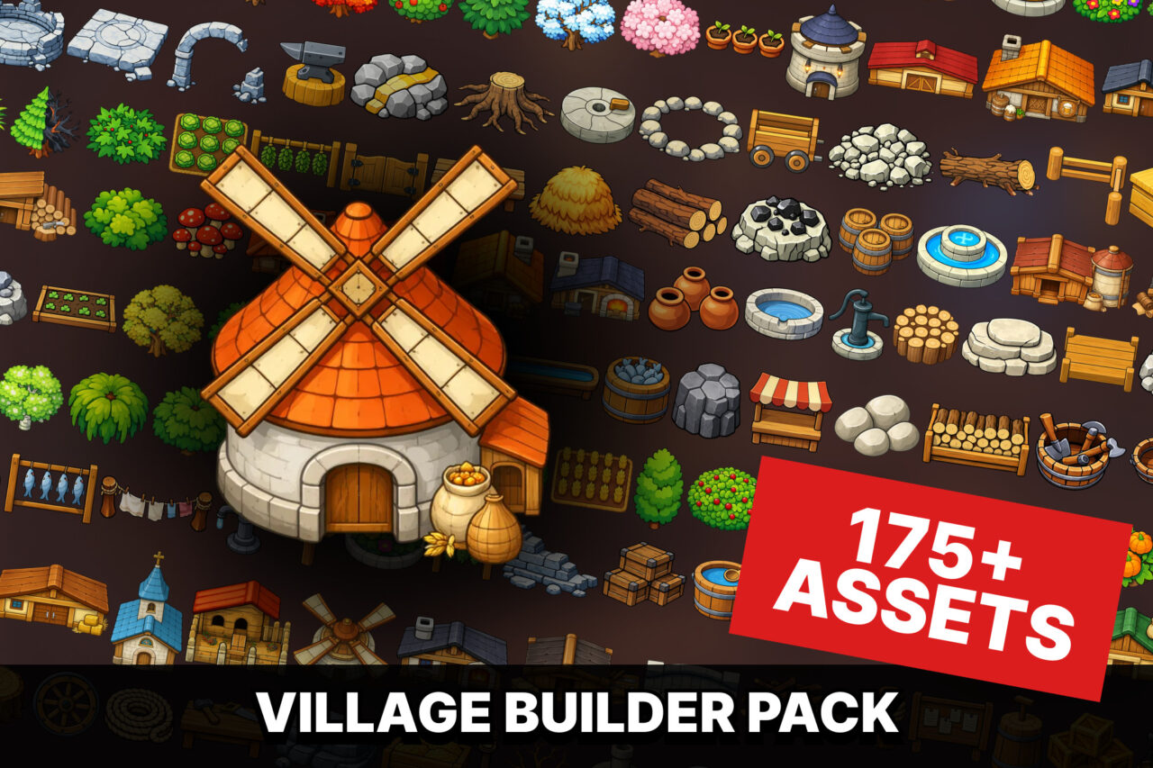 Village Builder Environment Pack City Farm Props Nature and Town Assets   2D   Unity Asset Store