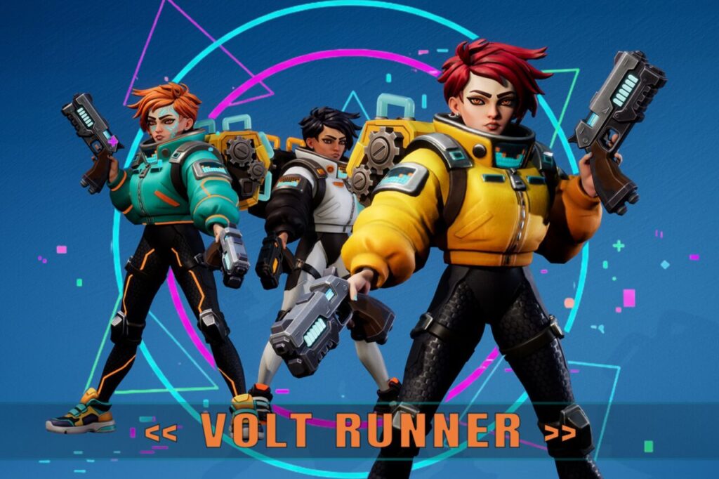 Volt Runner Stylized Sci Fi Female Character 3 Skins Game Ready   Characters   Unity Asset Store