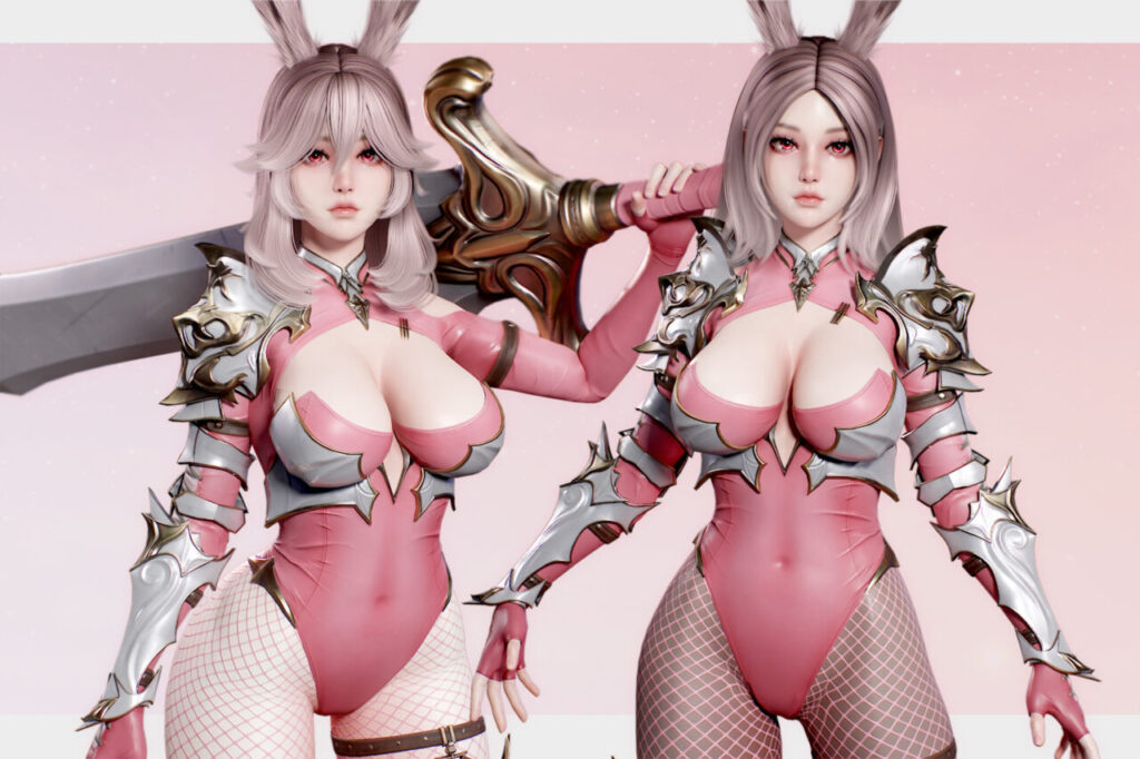 Warrior Bunny Girl   Characters   Unity Asset Store
