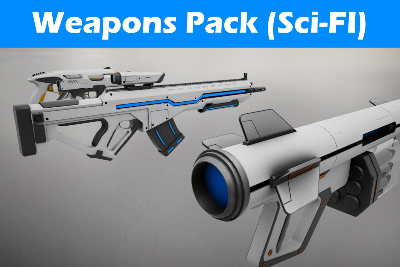 Weapons Pack Sci Fi   3D Weapons   Unity Asset Store
