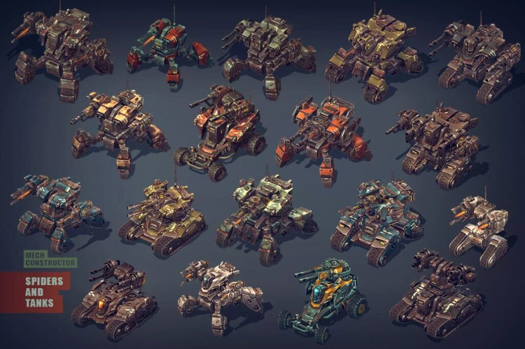 Mech Constructor: Spiders and Tanks