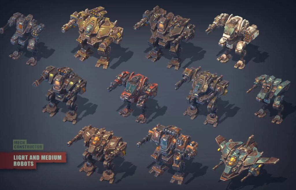 Mech Constructor: Light and Medium Robots