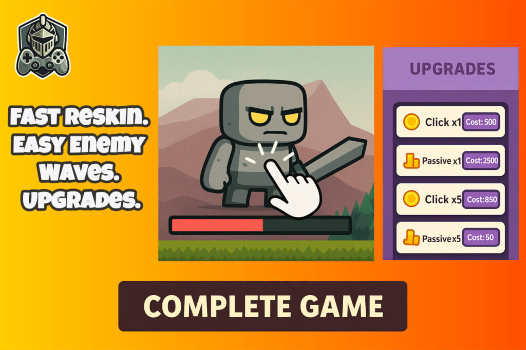 Casual Clicker Game Template Systems Unity Asset Store