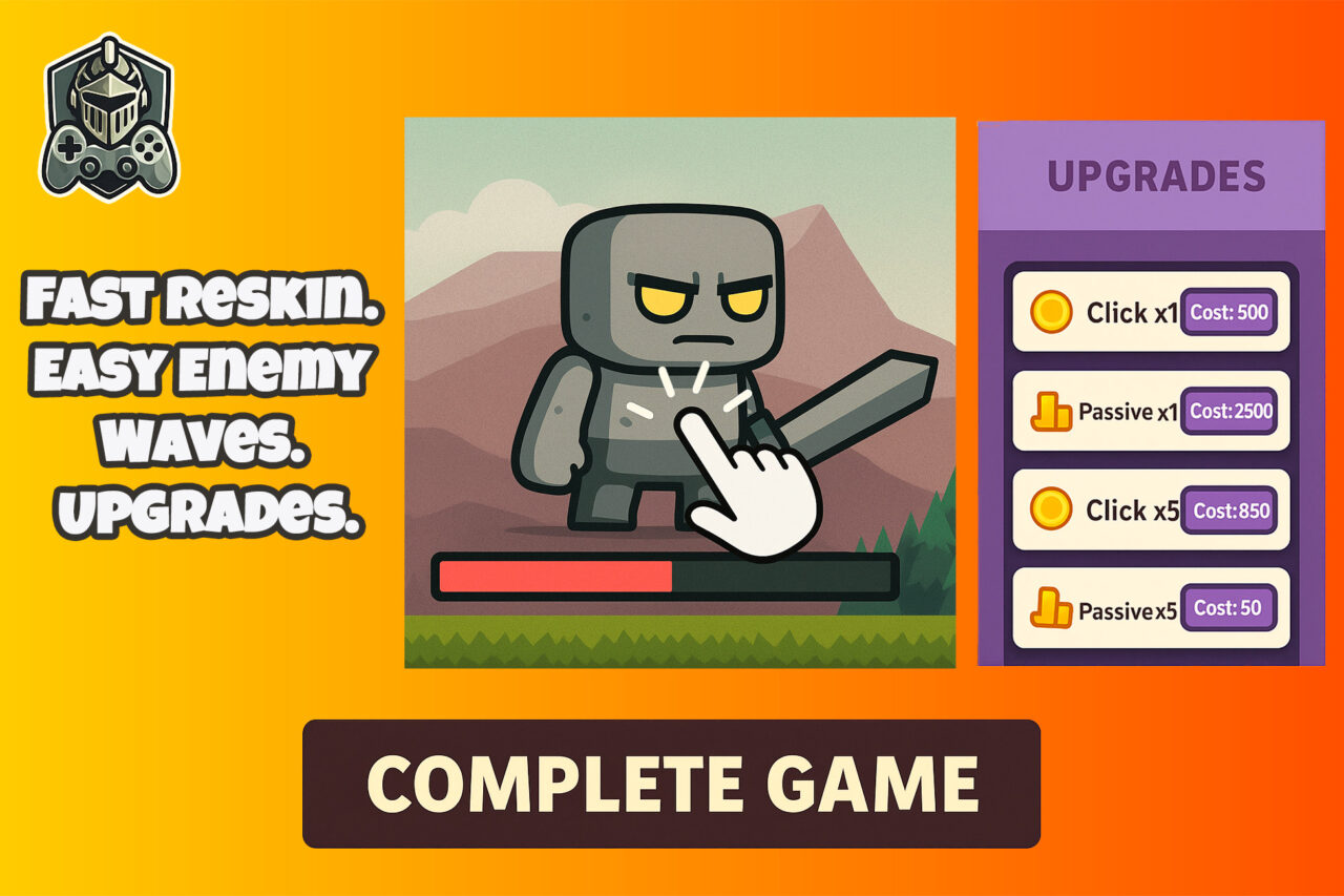 Casual Clicker Game Template Systems Unity Asset Store