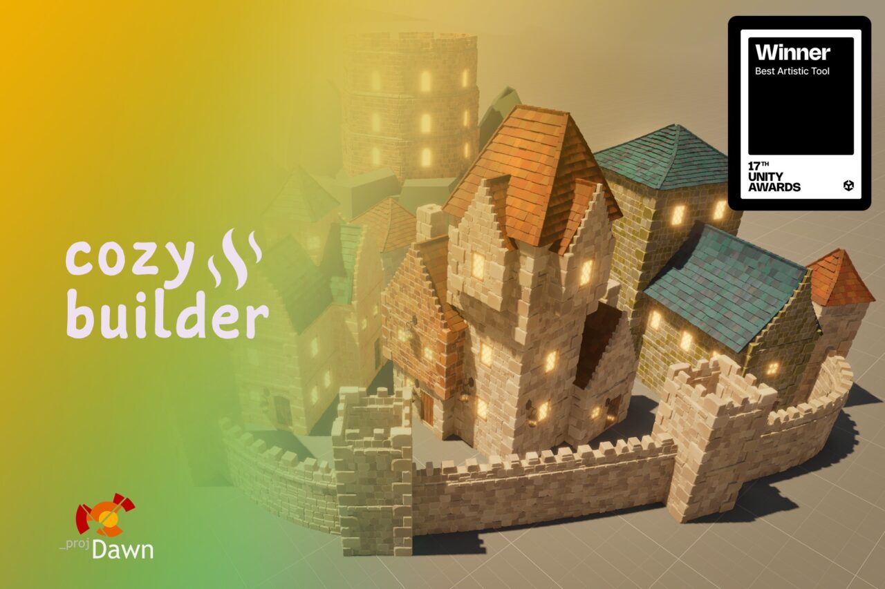 Unity Asset Soldier | Cozy Builder – 可愛い建物をエディター上で簡単に作れるプロシージャル建築ツール
