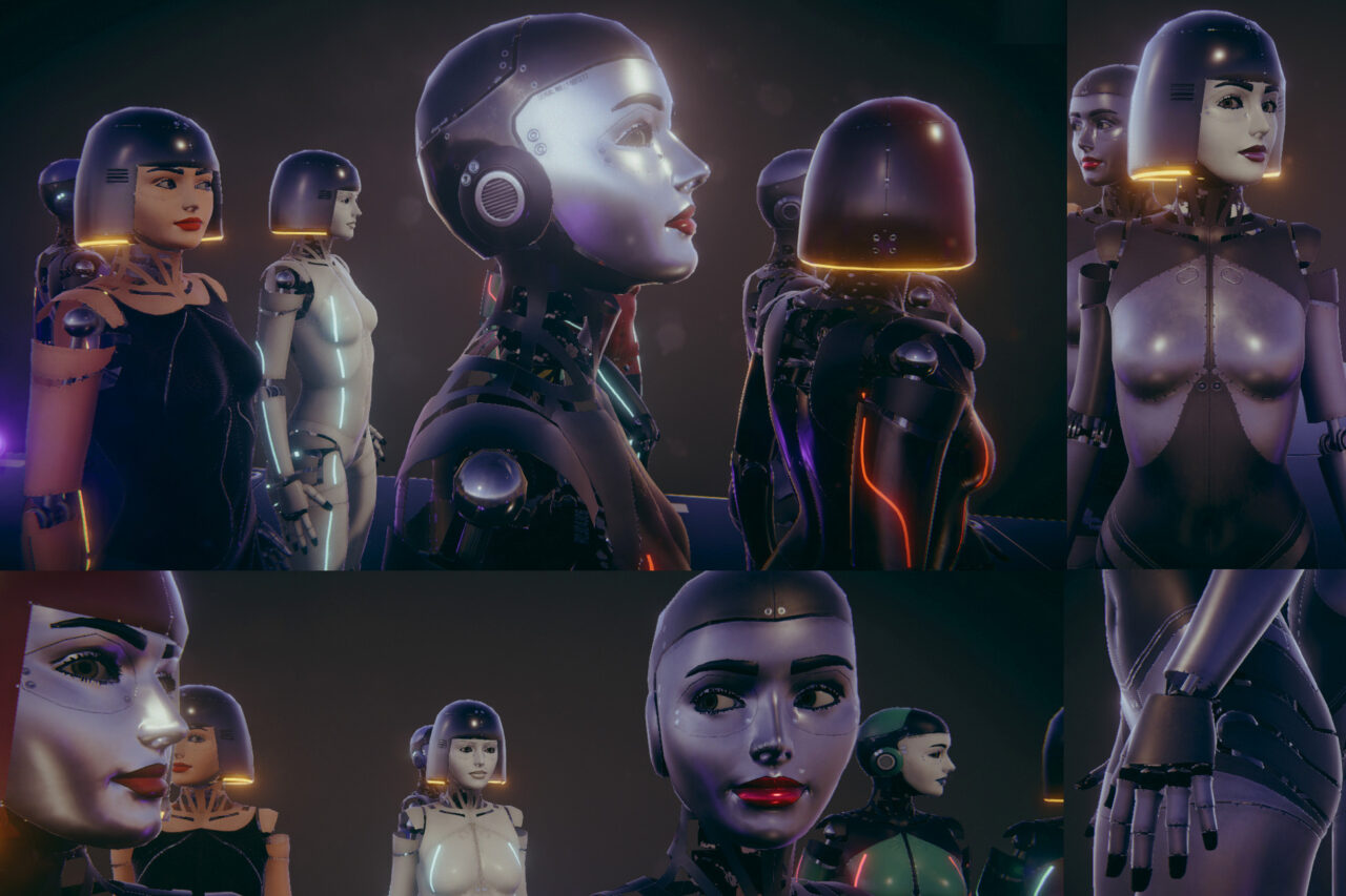 Unity Asset Soldier | Cyberpunk – Cyber Girl (URP)：サイバーパンクな世界観に最適な女性型ロボットモデル